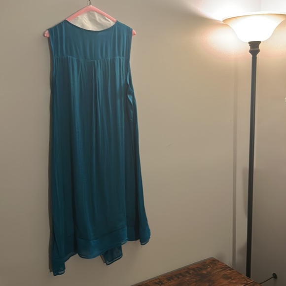 Vera Wang Dark Teal Dress - Picture 4 of 7